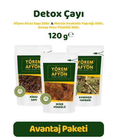 G l ehre Y rem Afyon Region Rich Flavored Purification Tea Detox Tea Set | 120Gr.