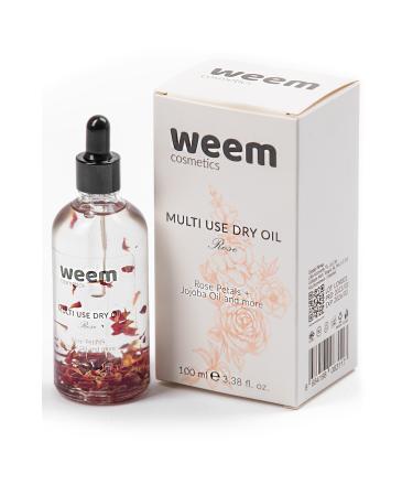 weem Moisturizing Shining Hair Face and Body Care Oil- Rose