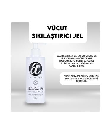 EC Cosmetics Anti-Cellulite Firming Body Cream | Regional Slimming | Stretch Mark Cream Gel 250 ml