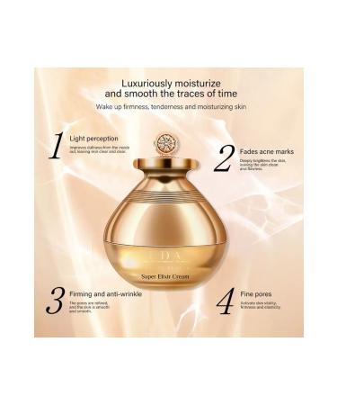 EDA LUXURY BEAUTY Diamond Caviar Super Elixir Cream Anti-Aging Brightening Anti-Blemish & Anti-Wrinkle Vegan Care Cream - Buy Online on GoSupps.com