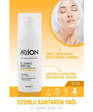 AXION Ozonated St. John's Wort Oil Face and Body Care Anti-Aging 50 Ml