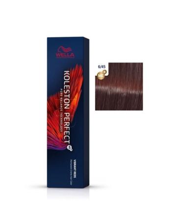 Wella KOLESTON PERFECT SUPER 6/45 PERFECT HAIR DARK POMEGRANATE RED PERMANENT HAIR DYE 60ML GKHAIR309