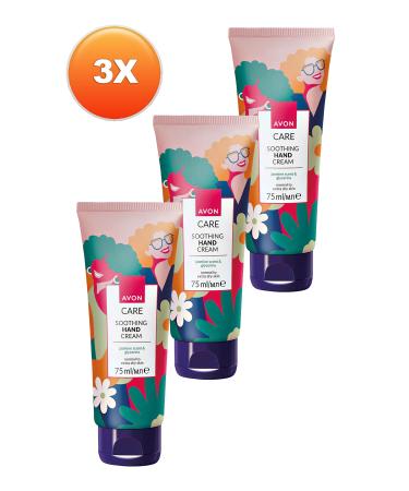 Avon Care Shimmering Jasmine Scented Hand Cream with Glycerin 75 Ml. Set of Three - Buy Online on GoSupps.com