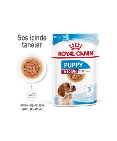 Royal Canin Medium Puppy Wet Food 10x140 gr - Buy Online on GoSupps.com