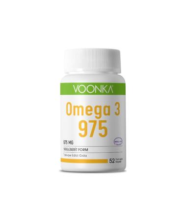 Voonka Omega 3 975 Food Supplement 52 Softgels