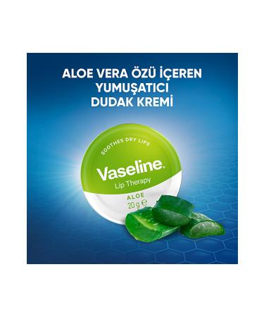 Vaseline Lip Therapy Softening Lip Balm Aloe Vera 20 gr - Buy Online on GoSupps.com