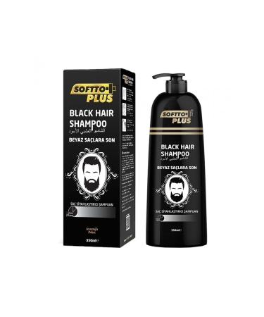 Softto Plus BLACK SHAMPOO THAT COVERS WHITES FROM ROOT TO TYPE 350 ML KEYON870