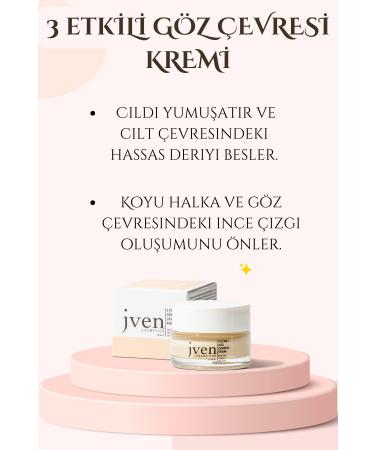 jven cosmetics Anti-Eye Bags Anti-Blemishes and Anti-Fine Lines Natural Moisturizing Eye Cream - Buy Online on GoSupps.com