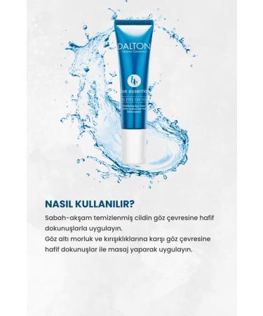 DALTON MARINE COSMETICS Blue Light for All Skin Types Against Dark Circles and Bags Under Eyes Blue Essentials Brightening Eye Cream - Buy Online on GoSupps.com