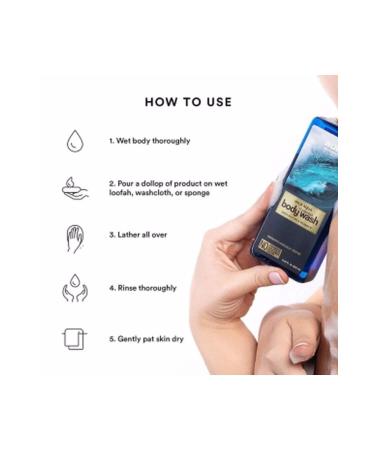 WOW Skin Science Wild Aqua Bath Shower Gel-Natural Content Pure Shea Butter (Paraben Sulfate Silicone and Color Free)250ml - Buy Online on GoSupps.com