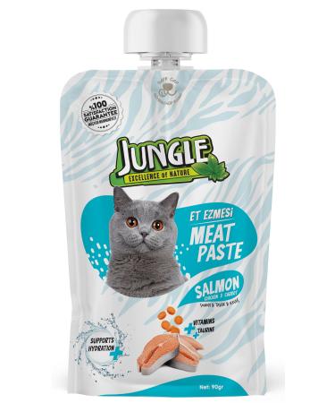 Jungle 90 GR MEAT PASTE CAT WITH FRESH SALMON & CHICKEN 10 PIECES
