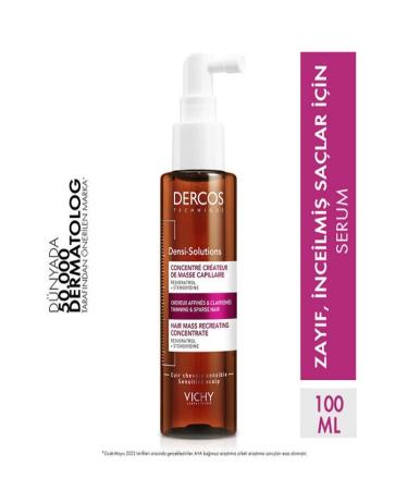 Vichy PERFECT HAIR-DERCOS DENS SOLUTIONS LOT ON SERUM-HAIR CARE SERUM FOR TH N -WEAK HAIR 100ML DMBA506 - Buy Online on GoSupps.com