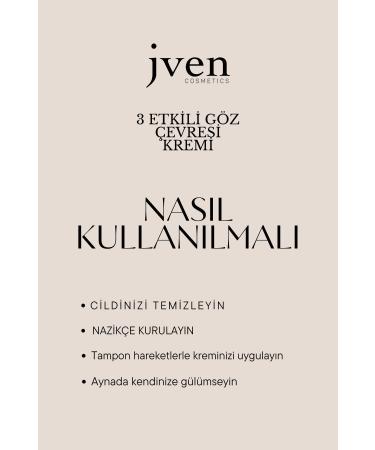 jven cosmetics Anti-Eye Bags Anti-Blemishes and Anti-Fine Lines Natural Moisturizing Eye Cream - Buy Online on GoSupps.com