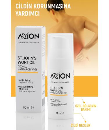 AXION Ozonated St. John's Wort Oil Face and Body Care Anti-Aging 50 Ml - Buy Online on GoSupps.com