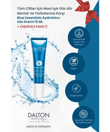 DALTON MARINE COSMETICS Blue Light for All Skin Types Against Dark Circles and Bags Under Eyes Blue Essentials Brightening Eye Cream