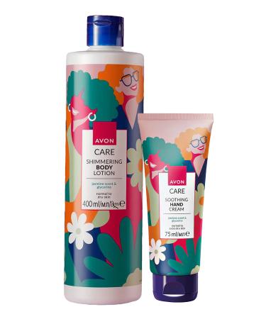 Avon Care Shimmering Jasmine Scented Cream Package with Glycerin