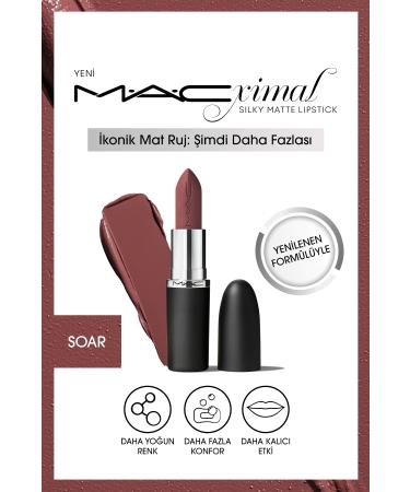 Mac SOAR - M A CXIMAL Silky Matte Lipstick Moisturizing Intense Color Lipstick