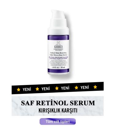 Kiehl's Anti-Wrinkle Daily Serum with Retinol to Reduce Signs of Aging 30ml - Buy Online on GoSupps.com