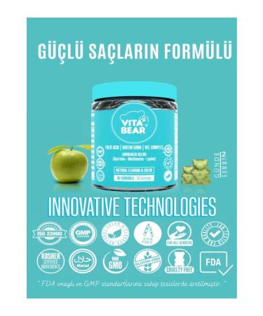 Vita Bear Strong Hair Hair Vitamin 60 Gummies