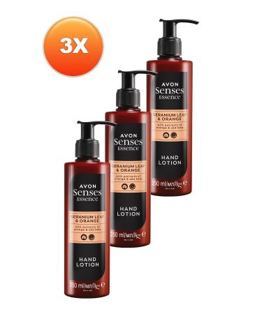 Avon Senses Essence Geranium Leaf and Partakal Scented Hand Cream 250 Ml. Set of Three - Buy Online on GoSupps.com