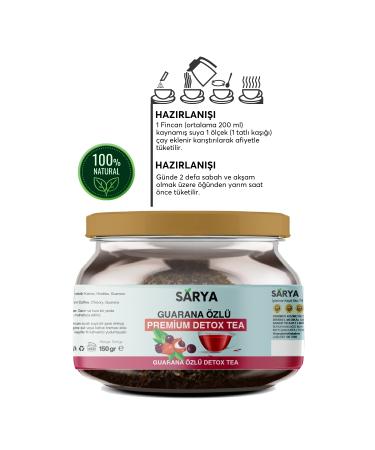 SARYA Guarana Extract Premium Detox Tea 2 Months Use 150 Gr Sarya Guarana Extract Tea - Buy Online on GoSupps.com