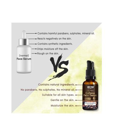WOW Skin Science Caffeinated Skin Serum - 2 Natural Ingredients - Fast Absorbing - Oil-free - Anti-Aging Anti-Wrinkle 30ml - Buy Online on GoSupps.com