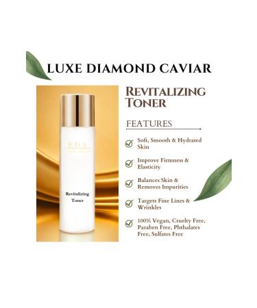 EDA LUXURY BEAUTY Luxe Diamond Caviar Revitalizing Toner Anti-aging Collagen Pore Tightening & Renewing Toner - Buy Online on GoSupps.com