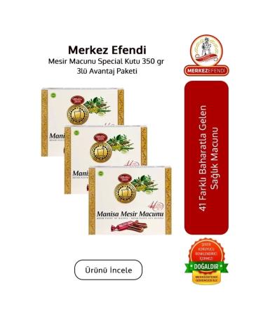 SN-M MERKEZEFENDI Mesir Paste Special Box 350 Gr 3-Pack Advantage Package