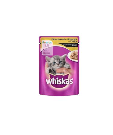 Whiskas Kitten Cat Wet Food Poultry 100 gr X 12 Pieces
