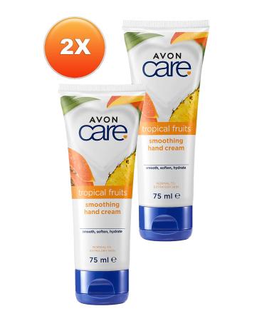 Avon Care Tropical Fruits Pineapple Mango and Papaya Hand Cream 75 Ml. Duo Set - Buy Online on GoSupps.com
