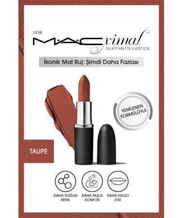 Mac XIMAL Silky Matte Lipstick - Taupe - Intense Color Moisturizing Lipstick 3.5 g