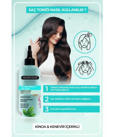 Morfose Quinoa and Hemp Anti-Loss Hair Tonic 300 ml - Buy Online on GoSupps.com