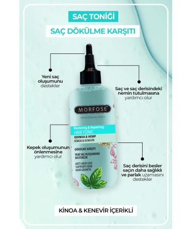 Morfose Quinoa and Hemp Anti-Loss Hair Tonic 300 ml - Buy Online on GoSupps.com