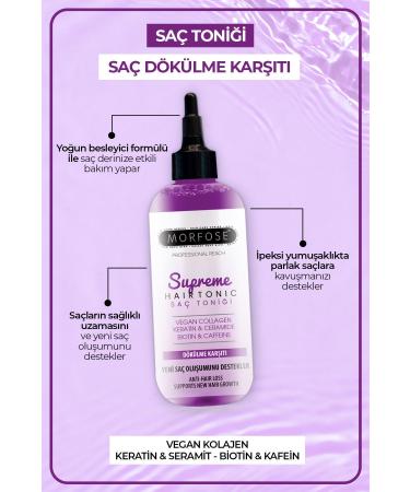 Morfose Supreme Vegan Collagen Anti-Loss Hair Tonic 300 ml - Buy Online on GoSupps.com