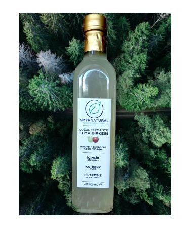 ES seri10 SmyrNatural Natural Apple Cider Vinegar Drink 500ml GLASS