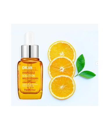Farmstay Multi Vitamin C Dr.v8 Ampoule - Vitality Energy Whitening and Anti-Wrinkle - Buy Online on GoSupps.com