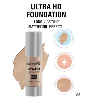 Lollis Ultra Hd Foundation 03 / Ultra Hd Foundation Color No: 03 Medium Tone
