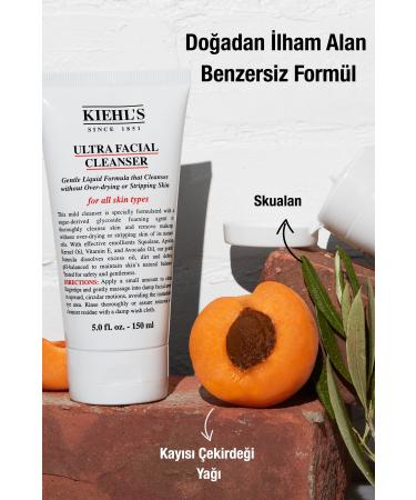 Kiehl's ULTRA FACIAL DAILY CLEANSING GEL FOR NORMAL AND DRY SKIN 150 ML KEYON943 - Buy Online on GoSupps.com
