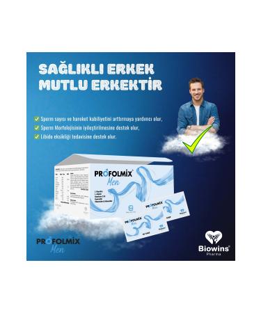 Biowins Pharma Profolmix Men L-Carnitine L-Arginine Magnesium Quercetin Ginseng Coenzyme Q10 Selenium Vit. B12 C A E - Buy Online on GoSupps.com