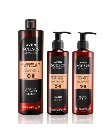 Avon Senses Essence Geranium Leaf and Parsley Scented Bath Pack