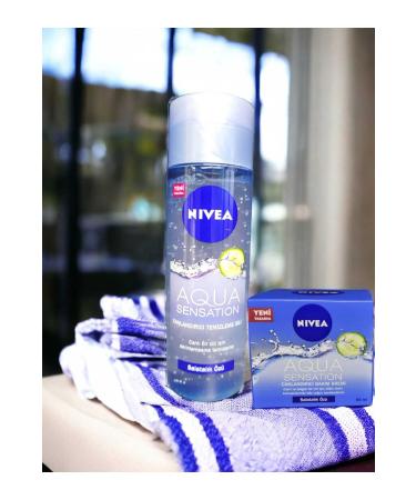 NIVEA Aqua Sensation Cucumber Extract Revitalizing Cleansing Gel & Cream 2 Products