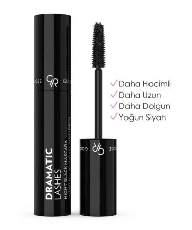 Golden Rose Dramatic Lashes Night Black Mascara - Black - Volumizing Mascara-MFREYON00391