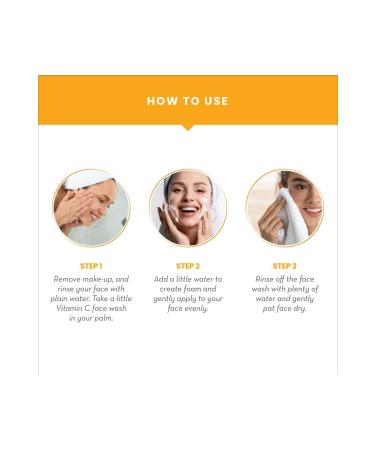 WOW Skin Science Vitamin C Face Wash Gel - 7 Natural Ingredients - Brightening Deep Cleansing Skin Smoothing 100ml - Buy Online on GoSupps.com