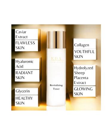 EDA LUXURY BEAUTY Luxe Diamond Caviar Revitalizing Toner Anti-aging Collagen Pore Tightening & Renewing Toner - Buy Online on GoSupps.com