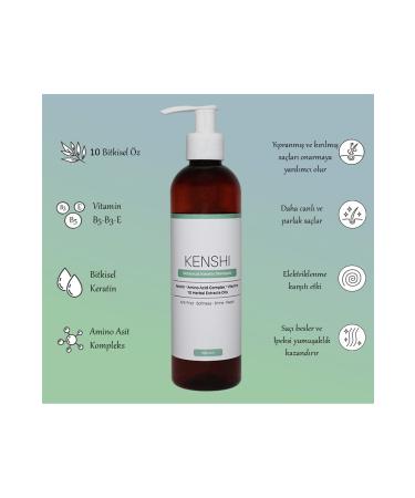 Kenshi 10 Plant Keratin & Vitamin & Amino Acid Complex Shampoo 250 Ml - Buy Online on GoSupps.com