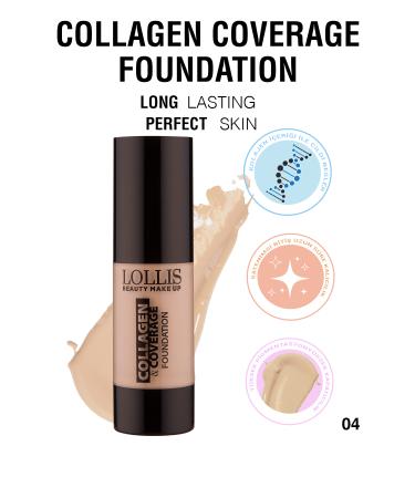 Lollis Collagen Coverage Foundation 04 / Collagen Coverage Foundation 04