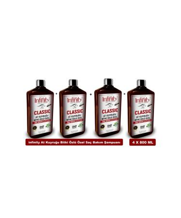 mr infinity Classic Horse Tail Horse Tail Herbal Essence Shampoo 800 Ml X 4 Pieces