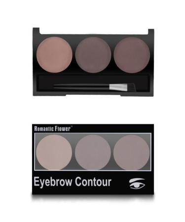 MUJGAN Romantic Flower 3-Pack Eyebrow Shadow 01