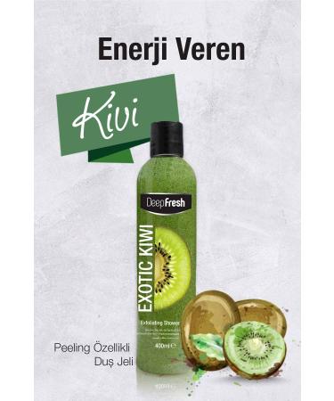 Deep Fresh Purifying Shower Gel Kiwi 3 X 400 Ml - Buy Online on GoSupps.com