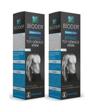 Bioder Herbal Formula Hair Removal Cream for Men 100 ml X 2 Pieces
